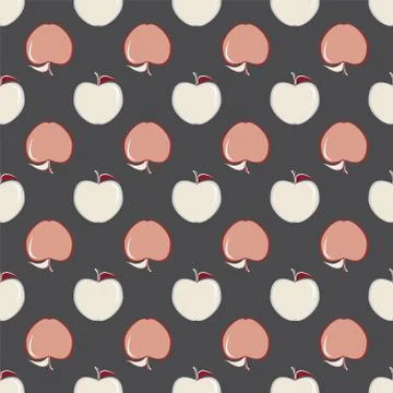 Vector illustration of apples. Stock Illustration