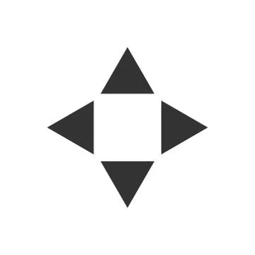 Vector illustration arrow up down back and next flat icon Stock Illustration