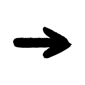 Vector illustration of arrow in sketchy style. Stock Illustration