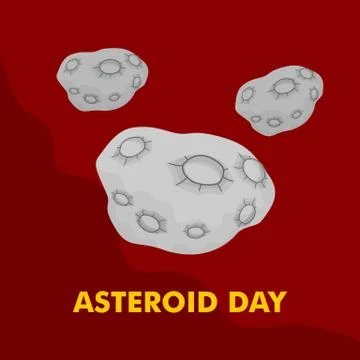 Vector Illustration of Asteroid Stock Illustration