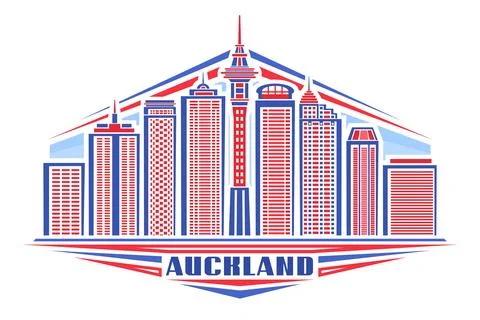 Vector illustration of Auckland Stock Illustration