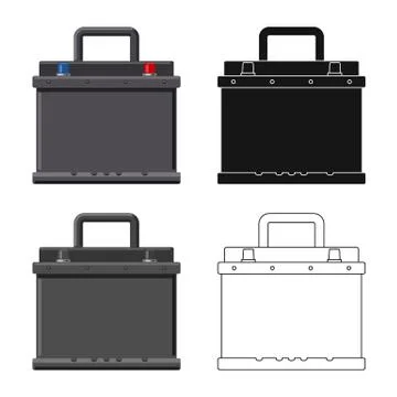 Vector illustration of auto and part icon. Set of auto and car stock symbol for Stock-Illustration