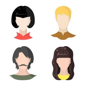 Vector illustration of avatar and dummy icon. Set of avatar and figure stock Stock Illustration