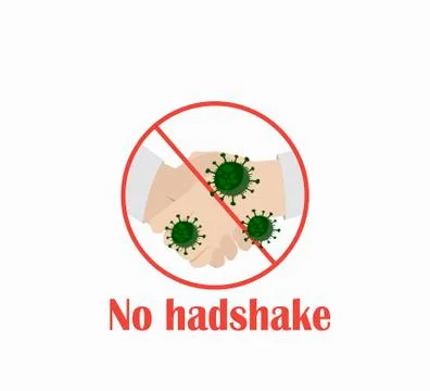 Vector illustration of avoid contact with sick people - prevention from coron Stock Illustration