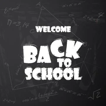 Vector illustration of Back to school background. Illustrazione stock