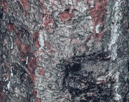 Vector illustration of Background and texture of the bark of Blue Spruce or.. Stock Illustration