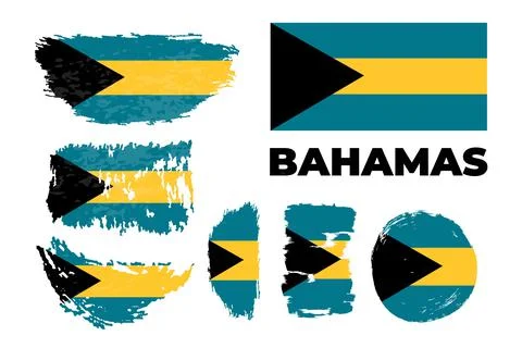 Vector illustration of a background for Bahamas Independence Day. Stock Illustration