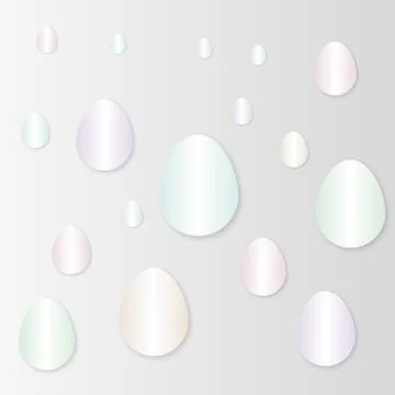 Vector illustration background colored eggs Stock Illustration