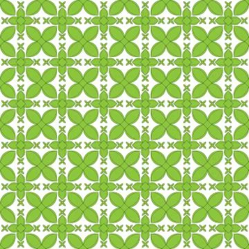 Vector illustration background image geometric seamless pattern drawing green Stock Illustration