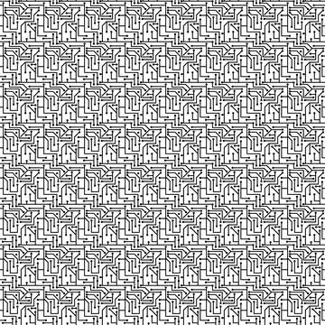 Vector illustration background image texture consisting of black lines and ci Stock Illustration