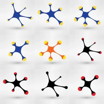 Vector illustration background set of communication graphic concept. Design 스톡 일러스트