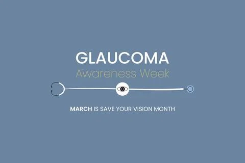 Vector illustration of a Background for World Glaucoma Day. Glaucoma awareness Illustrazione stock