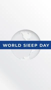 Vector illustration background for World Sleep Day Stock Illustration