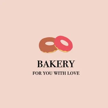 Vector illustration for bakery, cafe or logo Stock Illustration