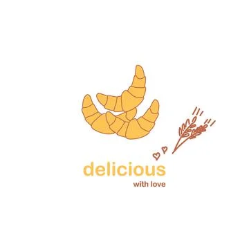 Vector illustration for bakery, cafe or logo Stock Illustration