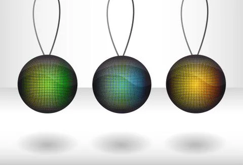 Vector illustration with balls Stock Illustration