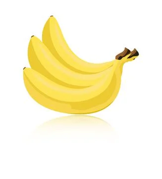 Vector illustration of bananas isolated on white background. Stock Illustration
