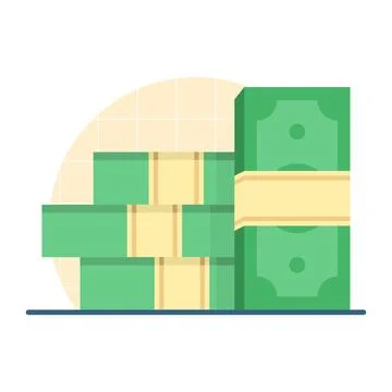 Vector illustration of banknote cash, representing bill payments. Stock Illustration