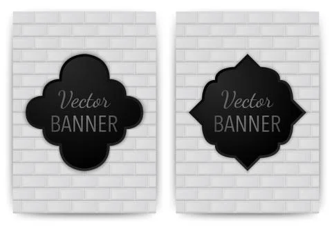 Vector illustration of a banner invitations Stock Illustration