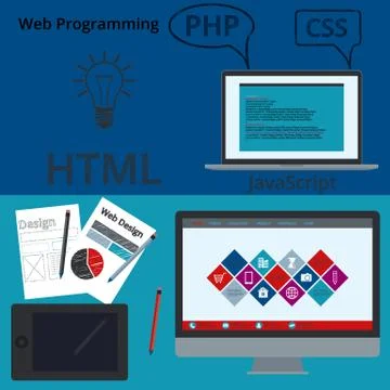 Vector illustration banner web design Stock Illustration
