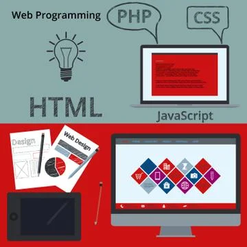Vector illustration banner web design Stock Illustration