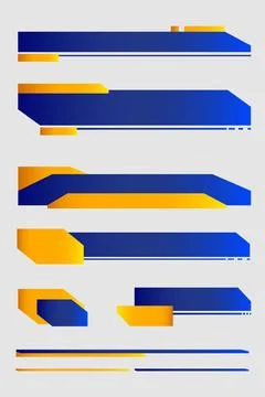 Vector illustration. Banners for broadcasting with negative space to insert text Stock Illustration