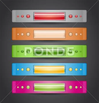 Vector illustration with banners. Stock Illustration