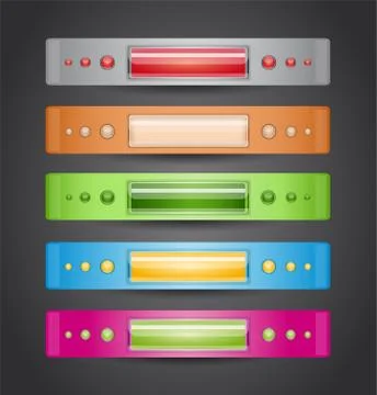 Vector illustration with banners. Stock Illustration