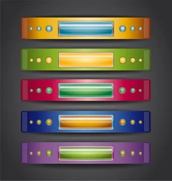 Vector illustration with banners. Stock Illustration