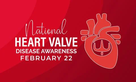 Vector illustration based on the theme of National Heart Valve Disease Awar.. Stock Illustration