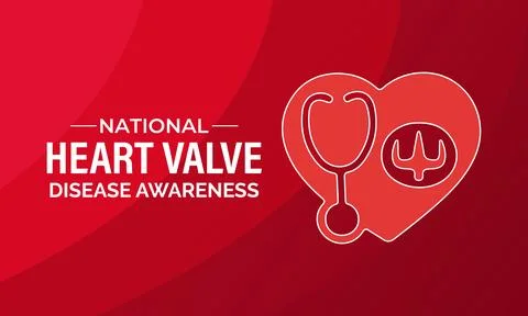 Vector illustration based on the theme of National Heart Valve Disease Awar.. Stock Illustration