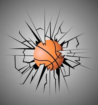 Vector illustration of a Basketball Stock Illustration