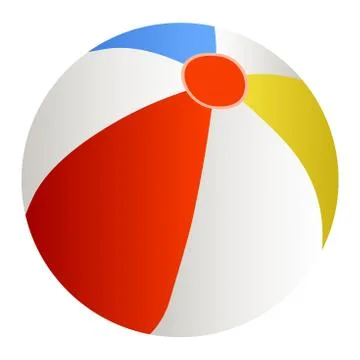 Vector illustration of a Beach Ball Stock Illustration