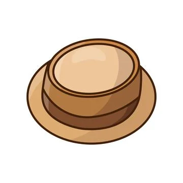 Vector illustration of beach hat Stock Illustration