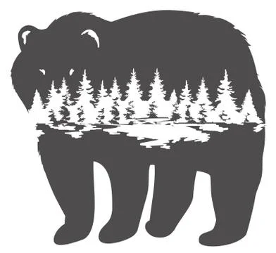 Vector Illustration of a Bear Stock Illustration