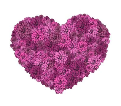 Vector illustration of beautiful hand drawn flowers Stock Illustration