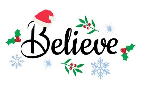Vector illustration Believe Stock Illustration