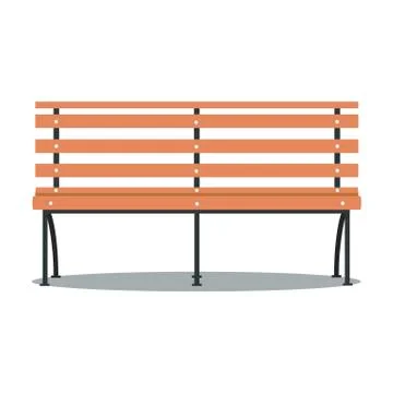 Vector illustration of bench Stock Illustration