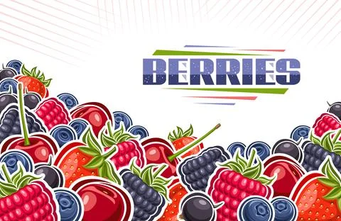 Vector illustration of Berries Stock Illustration