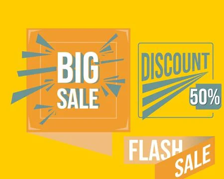 Vector illustration of Big Sale,Discount 스톡 일러스트