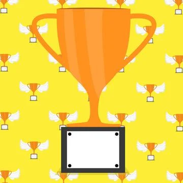 Vector Illustration of Big Trophy Stock Illustration