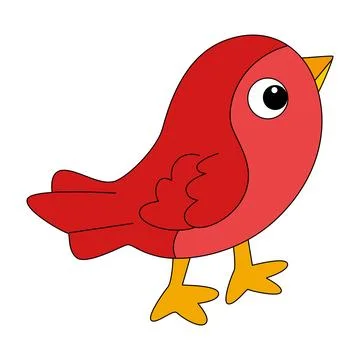Vector illustration the bird is looking Stock Illustration
