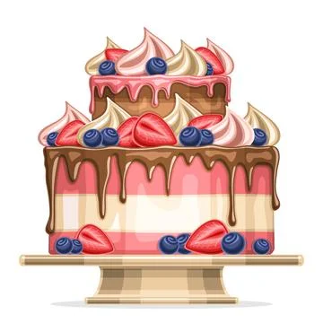 Vector illustration Of Birthday Cake Stock Illustration