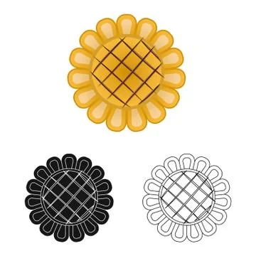 Vector illustration of biscuit and bake logo. Set of biscuit and chocolate Stock Illustration