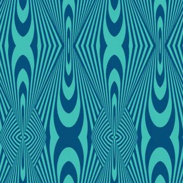 VECTOR ILLUSTRATION OF BLACK AND WHITE WARPED SHAPES. Stock Illustration