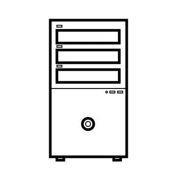 Vector illustration of a black and white flat icon simple modern digital digi 스톡 일러스트