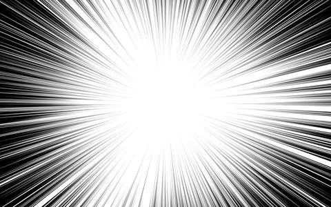 Vector Illustration Black And White Zoom Line Comic Background. 스톡 일러스트