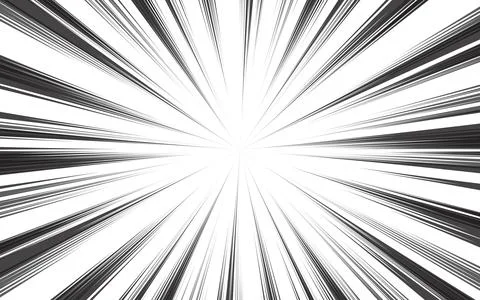 Vector Illustration Black And White Zoom Line Comic Background. 스톡 일러스트