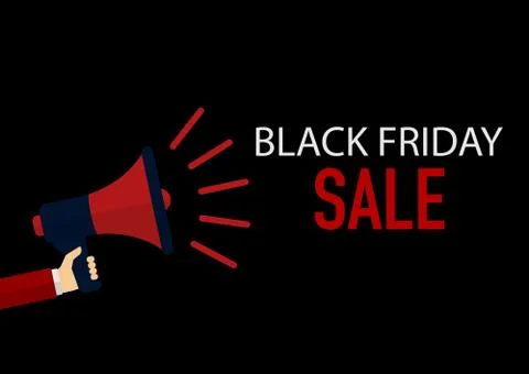 Vector illustration Black Friday discounts Stock Illustration