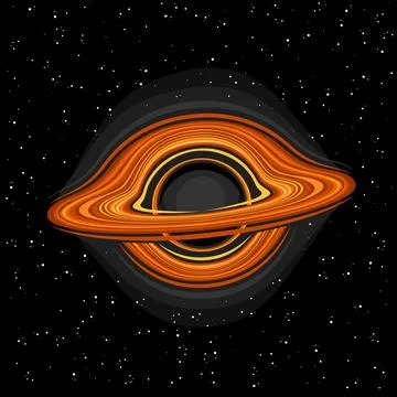 Vector illustration of Black Hole Illustrazione stock